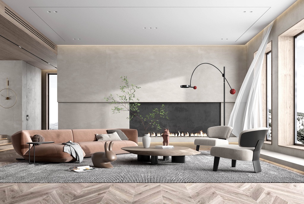 100㎡新房裝修需要多少錢-現代簡約客廳 100㎡新房裝修需要多少錢-現代簡約客廳