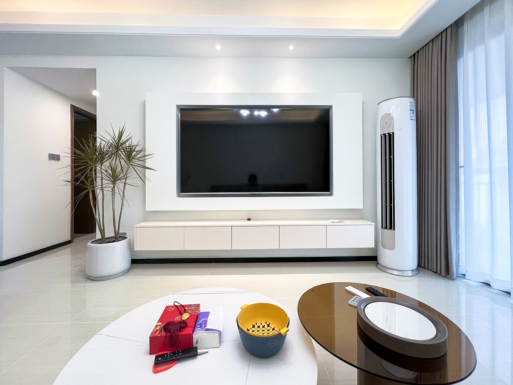 南寧新房裝修-現代簡約-懸浮影視墻 南寧新房裝修-現代簡約-懸浮影視墻