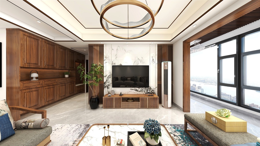 南寧新房裝修-新中式風格-客廳 南寧新房裝修-新中式風格-客廳