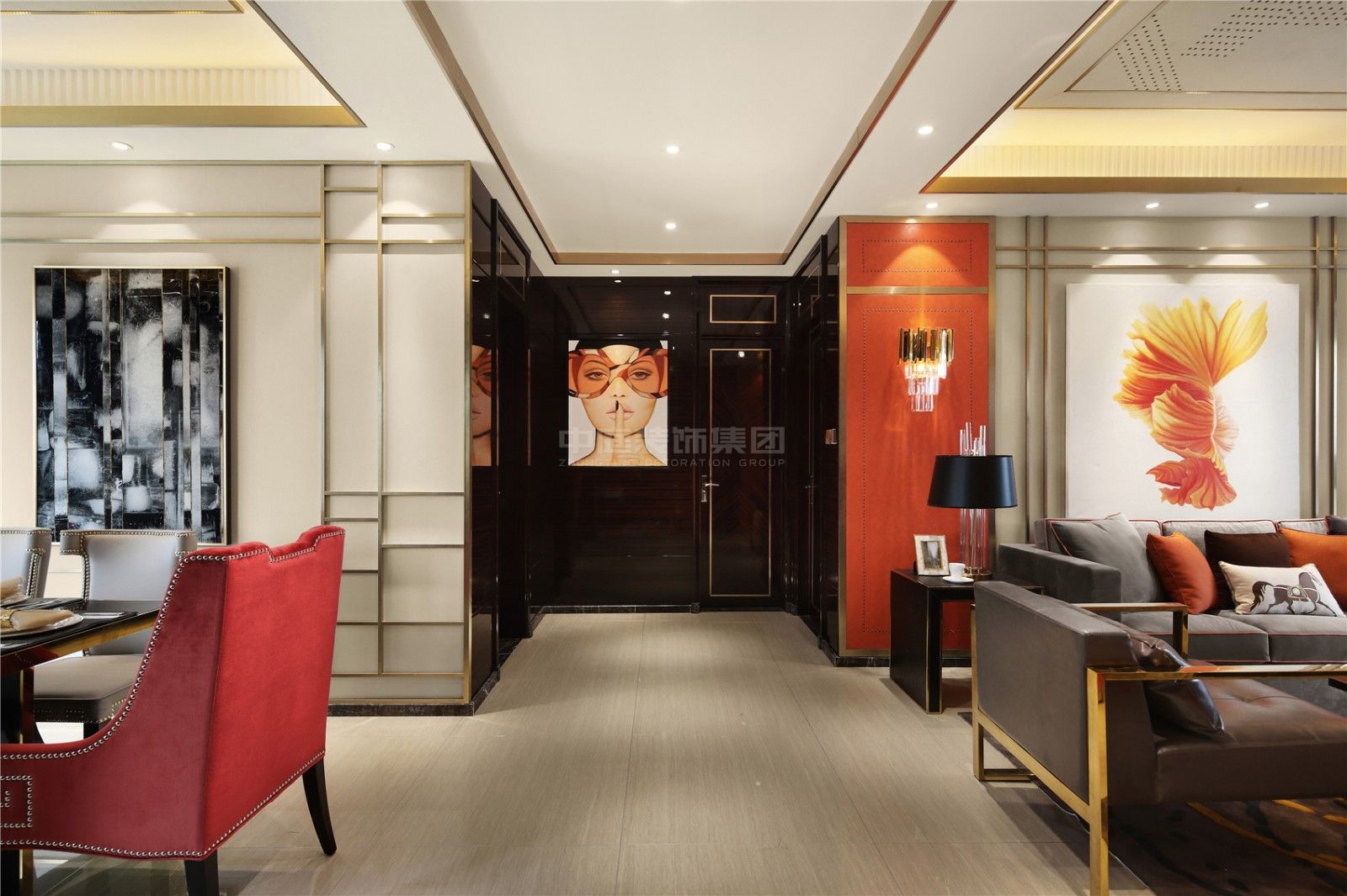 榮耀江南123m&sup2;港式風格案例